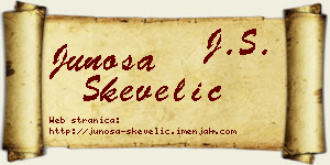 Junoša Skevelić vizit kartica